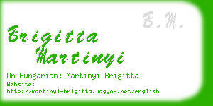 brigitta martinyi business card